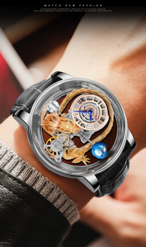 Men's Fashion Tourbillon Good Luck Comes Watch - Image 10