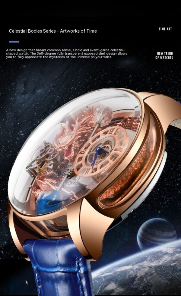 Men's Fashion Tourbillon Good Luck Comes Watch - Image 5