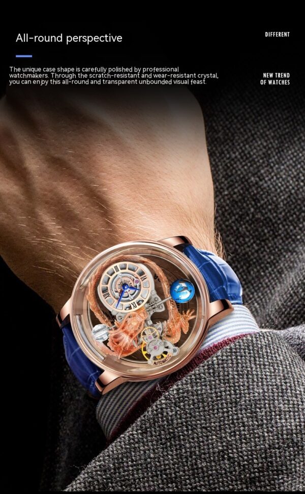 Men's Fashion Tourbillon Good Luck Comes Watch - Image 3