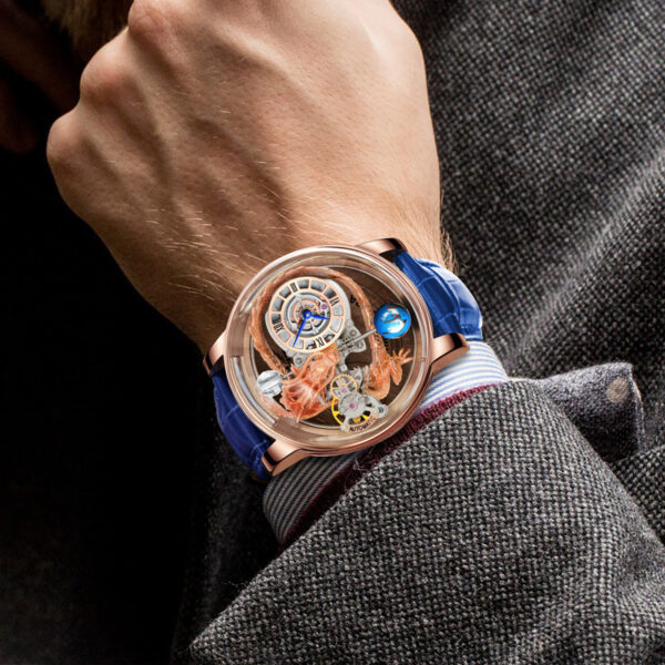 Men's Fashion Tourbillon Good Luck Comes Watch - Image 8