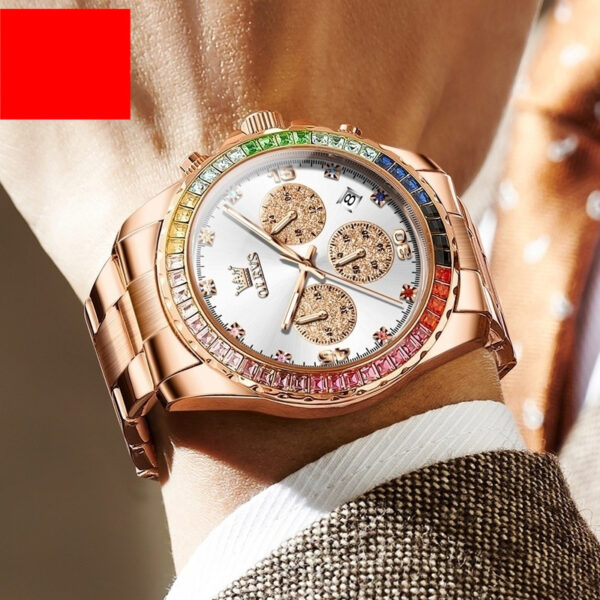 Multi-functional Three-eye Quartz Men's Watch - Image 7