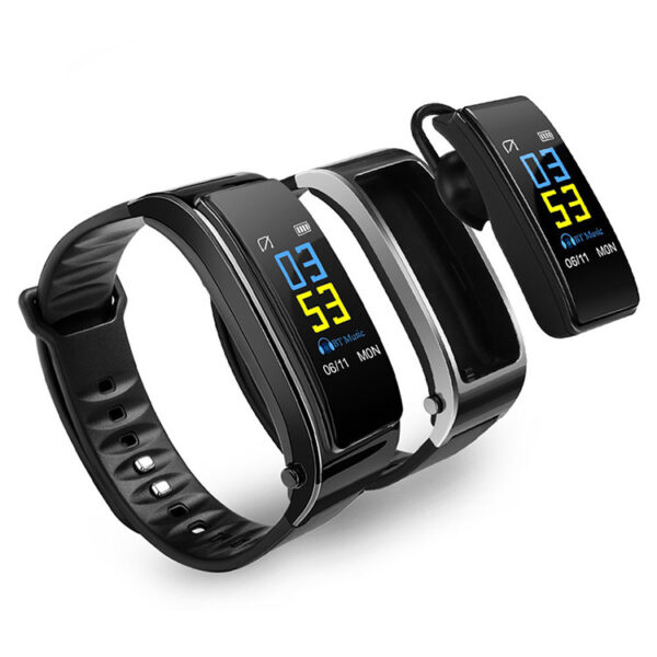 Smart Bracelet Bluetooth Headset Two In One Separate Heart Rate And Blood Pressure - Image 6